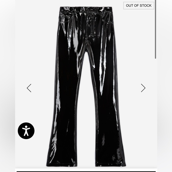 The Kooples Pants - NWT The Kooples ‘Large Black Vinyl Jeans’ Size 30 Flared Pants